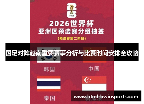 国足对阵越南重要赛事分析与比赛时间安排全攻略