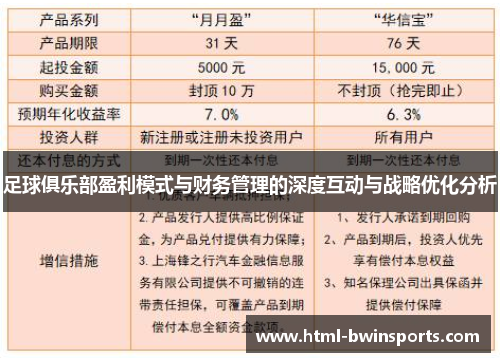 足球俱乐部盈利模式与财务管理的深度互动与战略优化分析 足球俱乐部盈利模式与财务管理的深度互动与战略优化分析